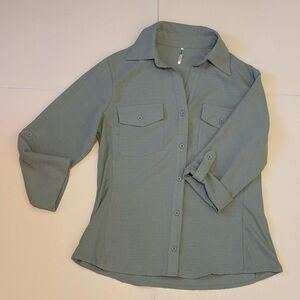 Dusty Blue Button-Up Shirt